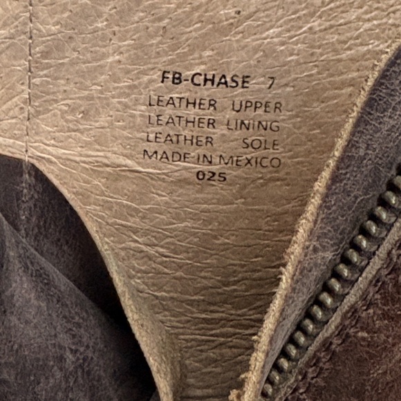 EUC Freebird by Steven Leather Chase Combat Boots Brown Size 7 - Picture 5 of 8